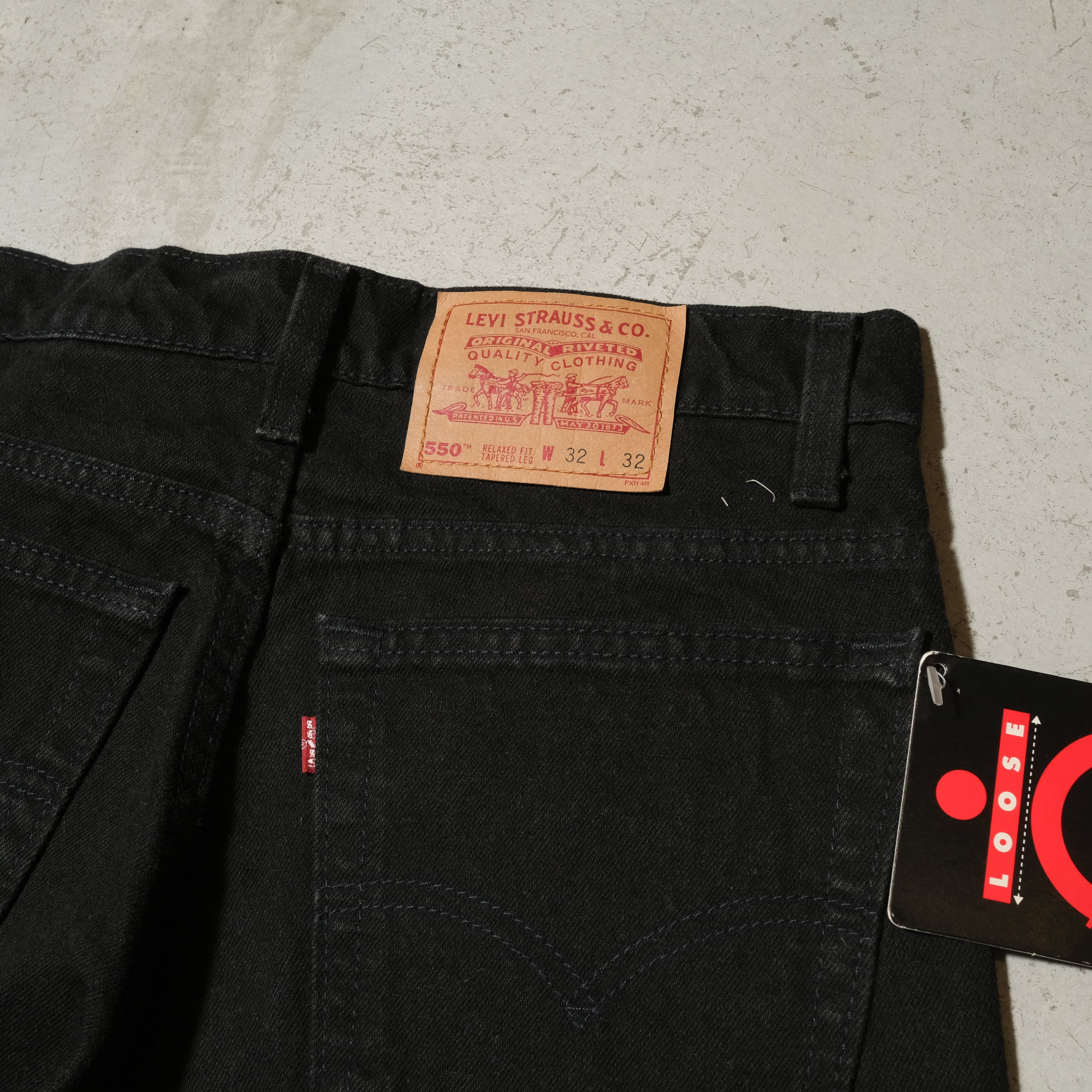 95's Levi's 550 black denim pants made in USA[32x32] | goodbuy