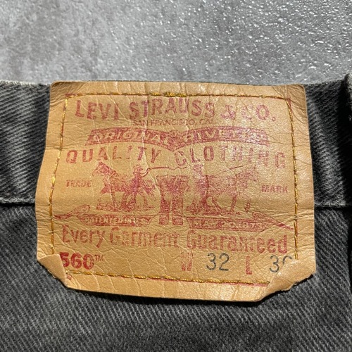 【W32 L36】 メキシコ製 usa levi's black 560 詳細写真3