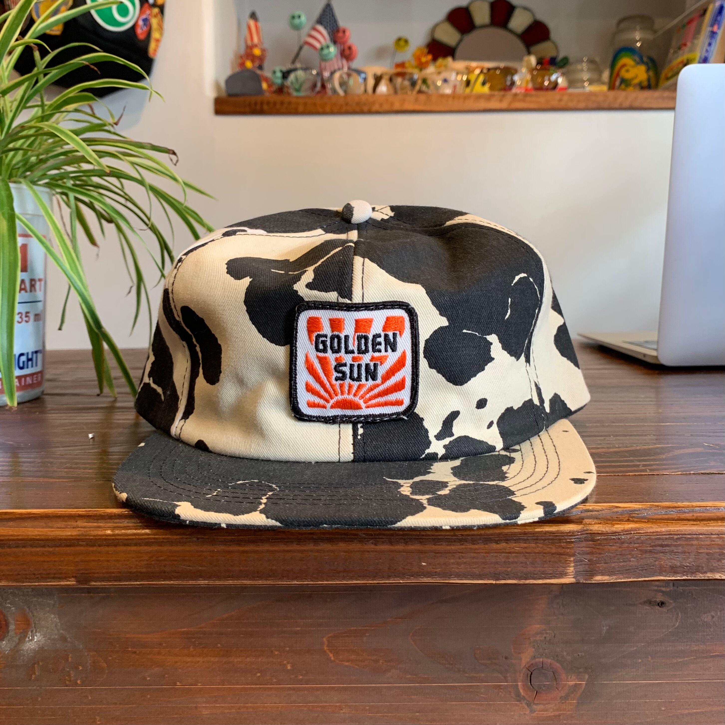 1980's Deadstock "Golden Sun Feed" Trucker Hat/ made in USA