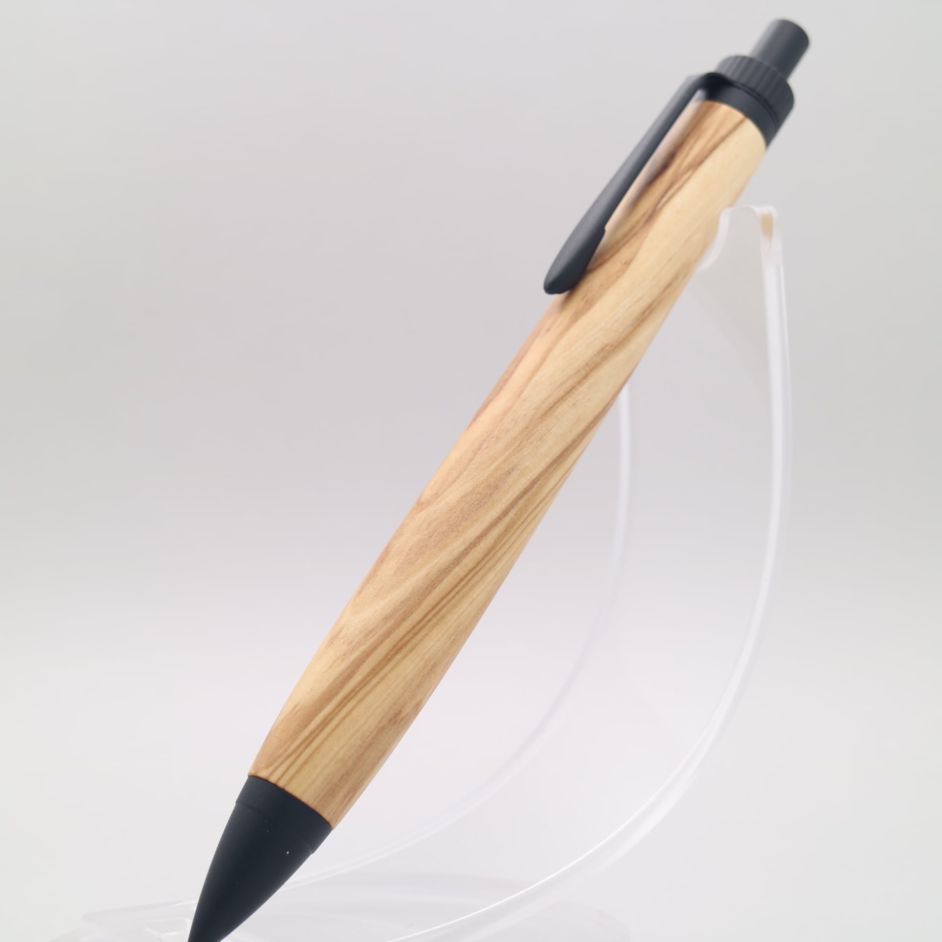 344ペン工房翌檜 オリーブウッド 瘤杢 木軸シャーペン ボールペン 工房