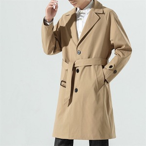 トレンチコート コート メンズ M-4XL 3色 中綿と薄手の2タイプ 無地 大きいサイズ 7815