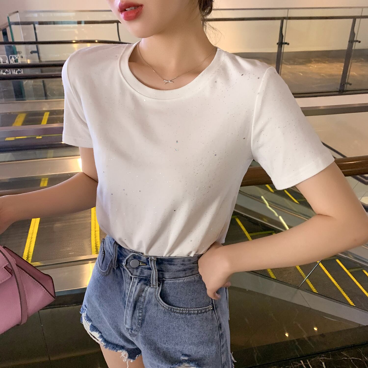レッドTシャツ レディーススプリングサマートップス 春物 夏物 6Du_Shop_Women75192236045
