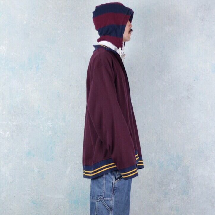 Polo by Ralph Lauren フーデッド ボーダー柄 ラガーシャツ 【FF-2885