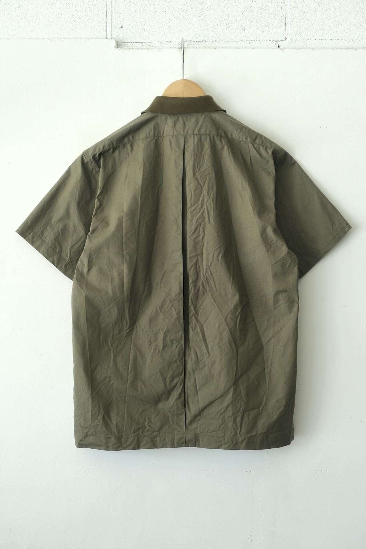 FUJITO(フジト) FUJITO Rib Collar Shirt OLIVE GREEN | サウス