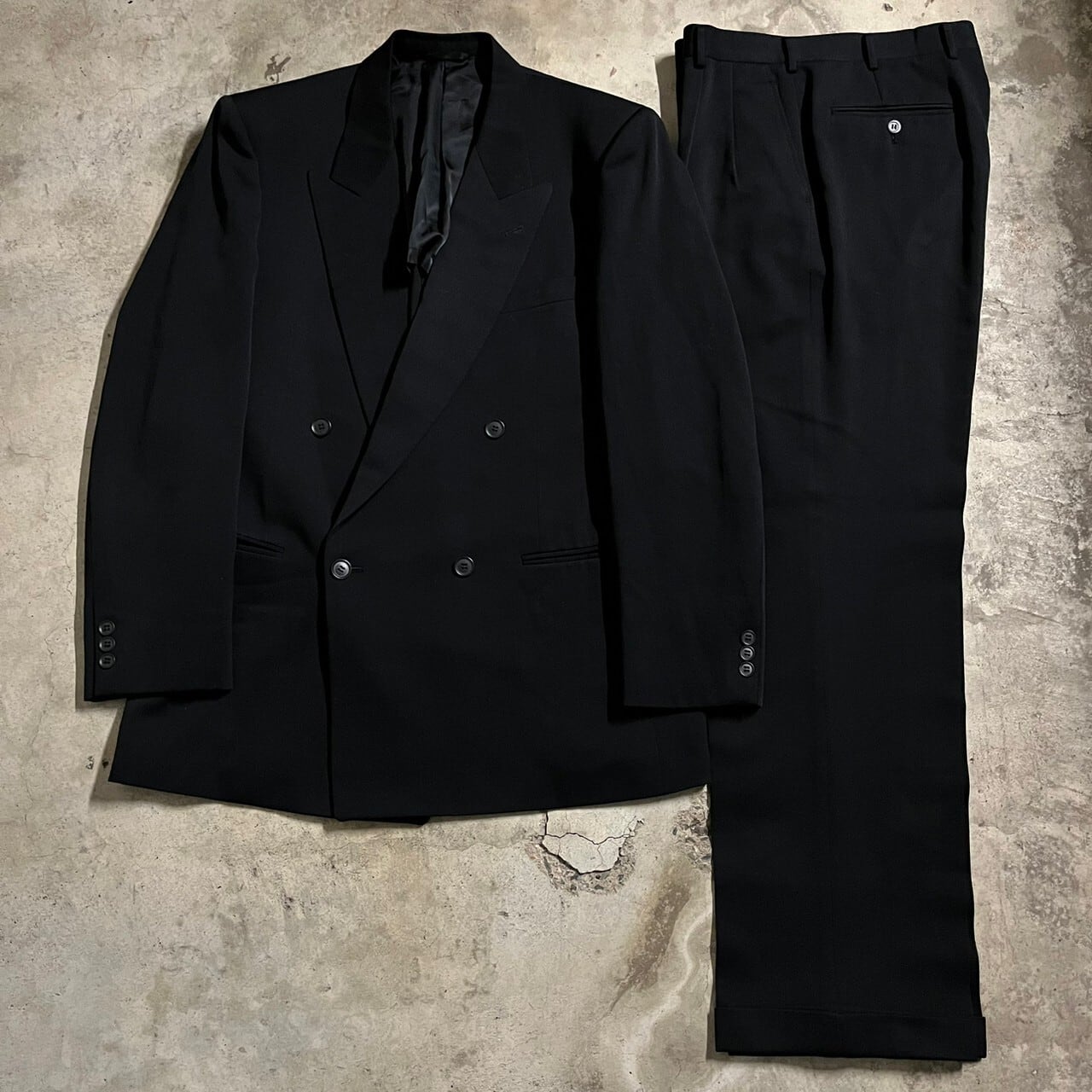 〖pierre cardin〗wool double setup suit /ピエールカルダン ウール ダブル セットアップ  スーツ/xlsize/#0215 | 〚ETON_VINTAGE〛 powered by BASE