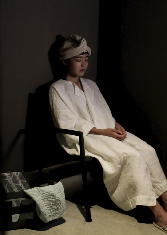 KIVI ヘアターバン / white-linen / 65×30cm / LAPUAN KANKURIT