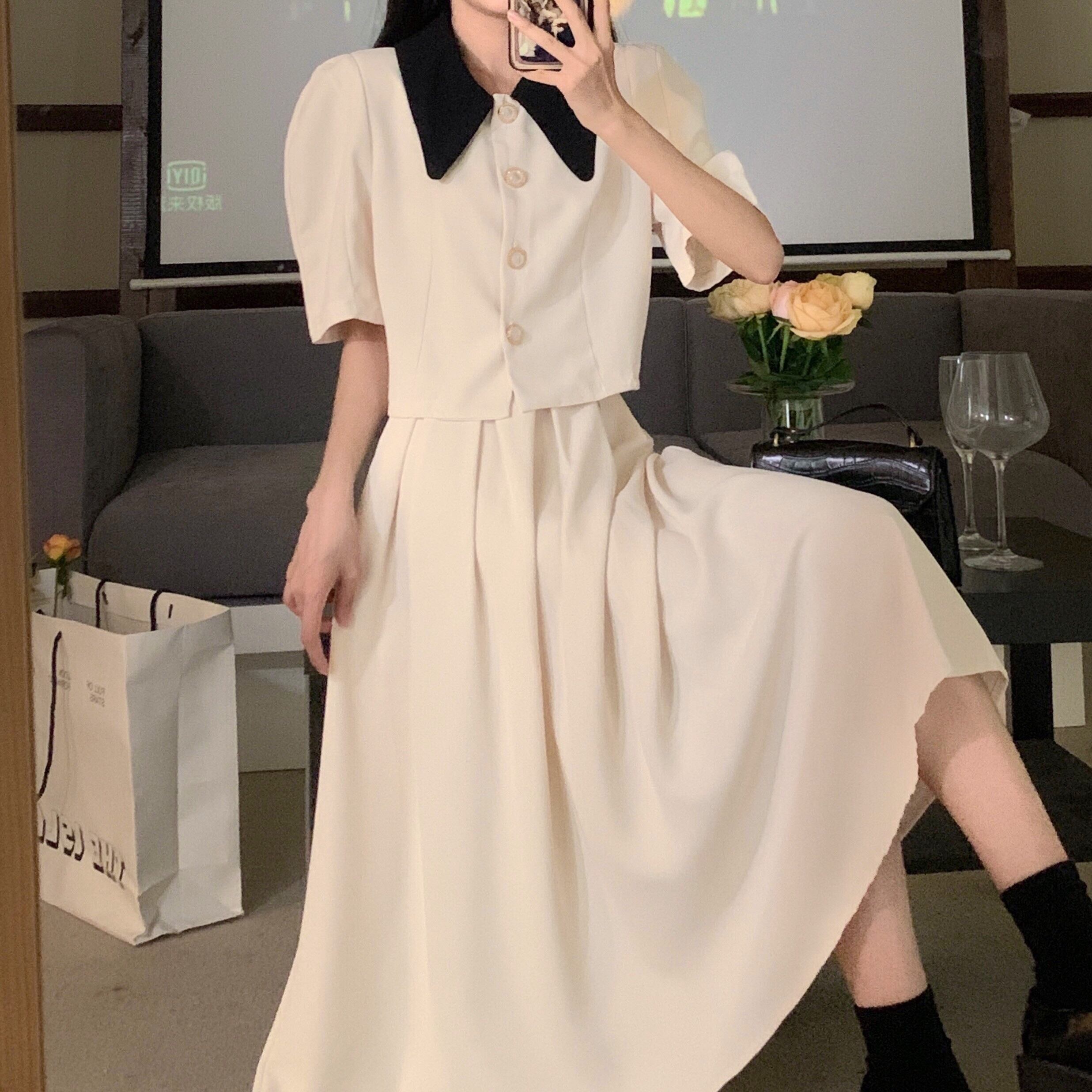 セットアップ レディース シャツ スカート ロングスカート M L XL 2XL 3XL 4XL 大きいサイズ ロング丈 半袖 襟付き Aライン かわいい 大人可愛い シンプル カジュアル おしゃれ モード系 おとな ナチュラル こなれ感 ラフ キュート ガーリー きちんと感 イベント 抜け感 OL 学生 通学 デート お出かけ 女子会 休日 リゾート 旅行 散歩 街歩き 夏 上下セット 2点セット ツーピース 10代 20代 30代 韓国 韓国系 着回し 普段使い 体型カバー モテ 楽ちん 送料無料