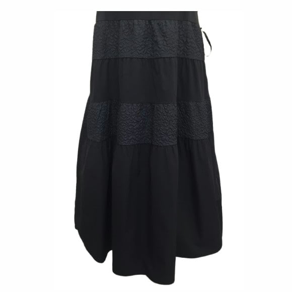 スーパービューティー ワンピース ティアード エンボス加工 切替