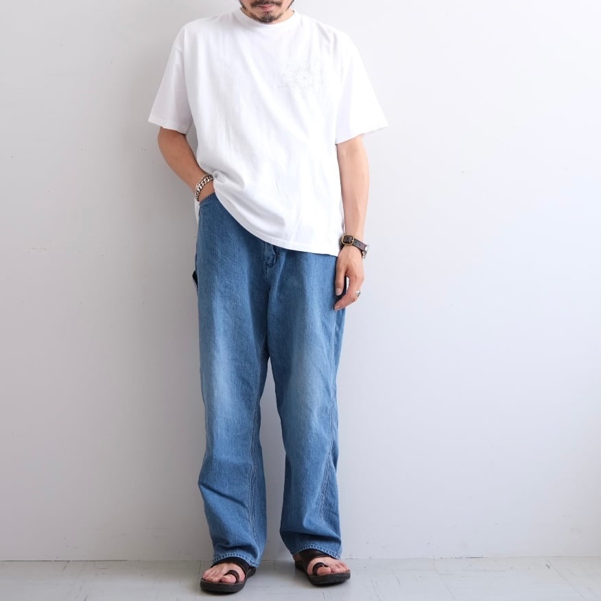 CIOTA”11.5oz DENIM PAINTER PANTS MID BLUE-D” | Lapel online store