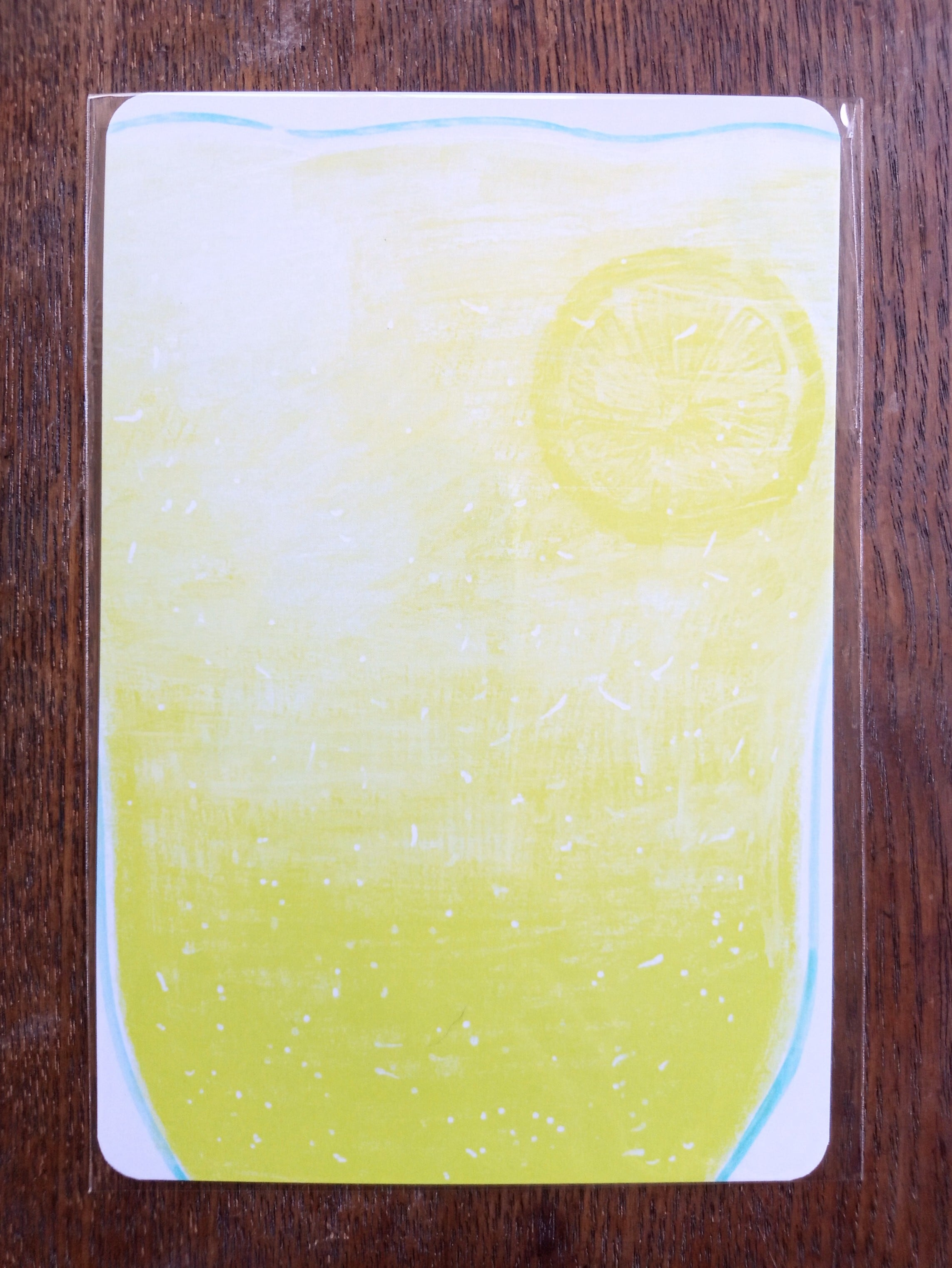 ポストカード　「レモンソーダの湖」