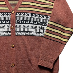 vintage 1970’s border cardigan