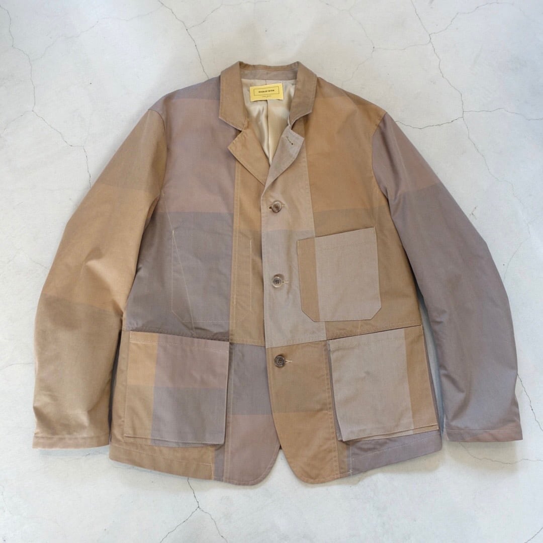 seven by seven パッチワークジャケット SEVEN BY SEVEN SWITCHING WORK JACKET -Big block check- Size：M