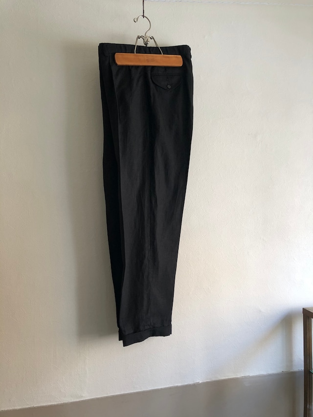 【Ralph Lauren】 Black Linen Trousers