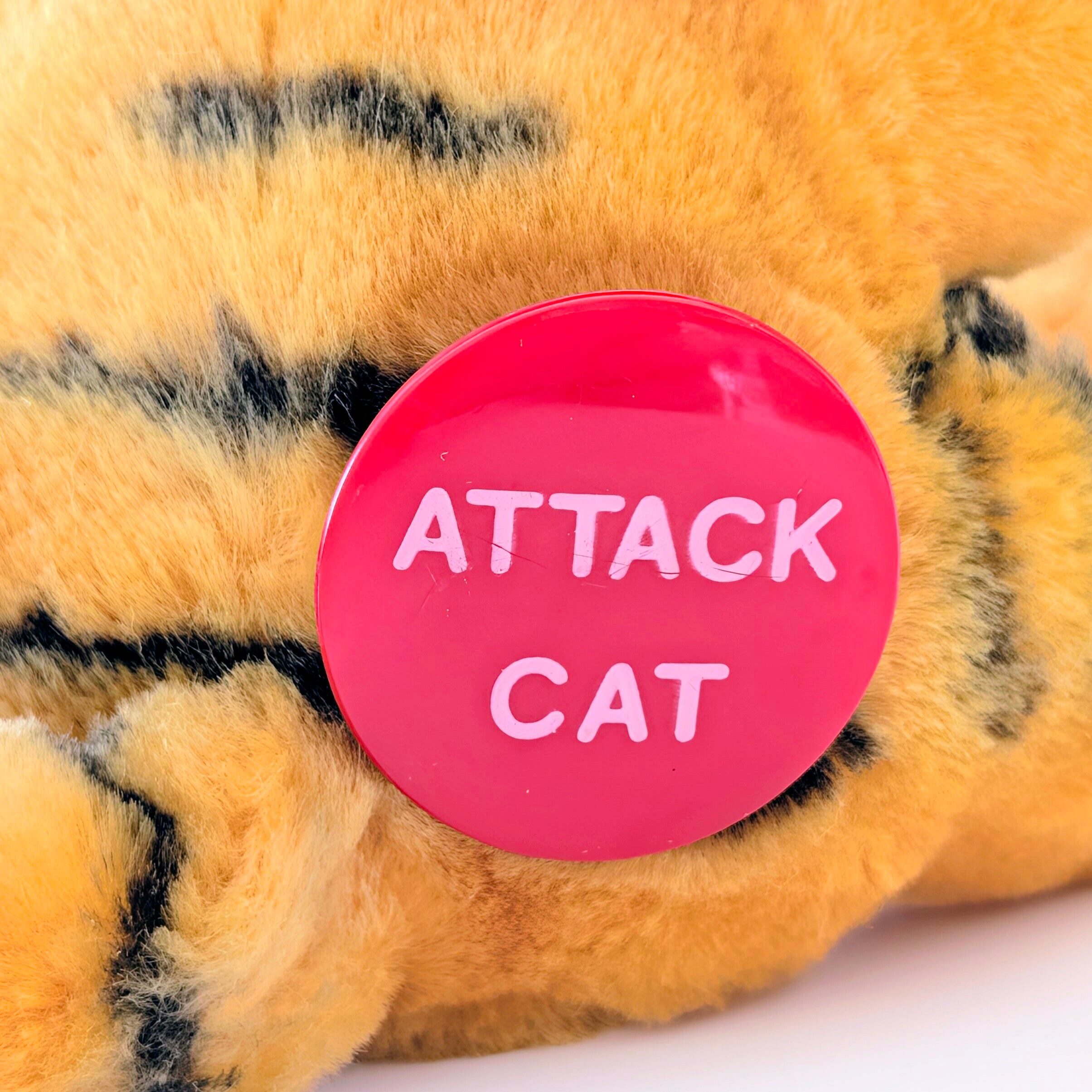 ☆ VINTAGE 1980年代初期 ☆【 Garfield ( ガーフィールド ) 】『 GARFIELD ATTACK CAT 』吸盤付きぬいぐるみ プラッシュ plush 1980年代年製 〚アメリカン雑貨 アメトイ〛