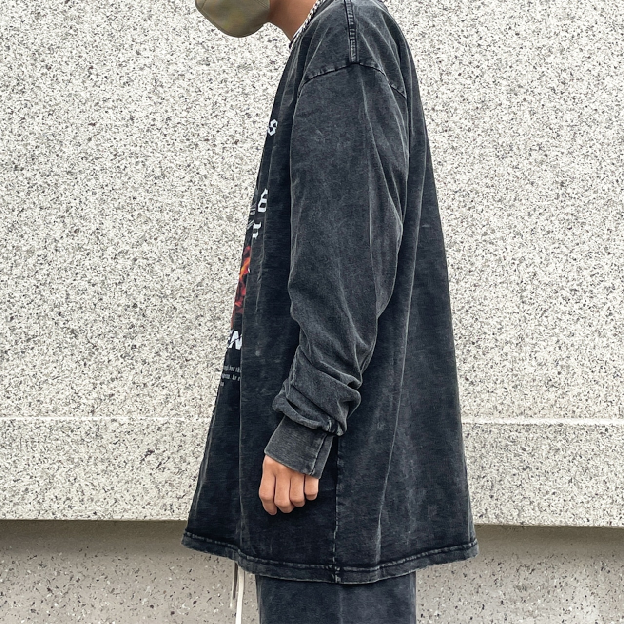 VINTAGE 火の聖母 ロングTシャツ T319