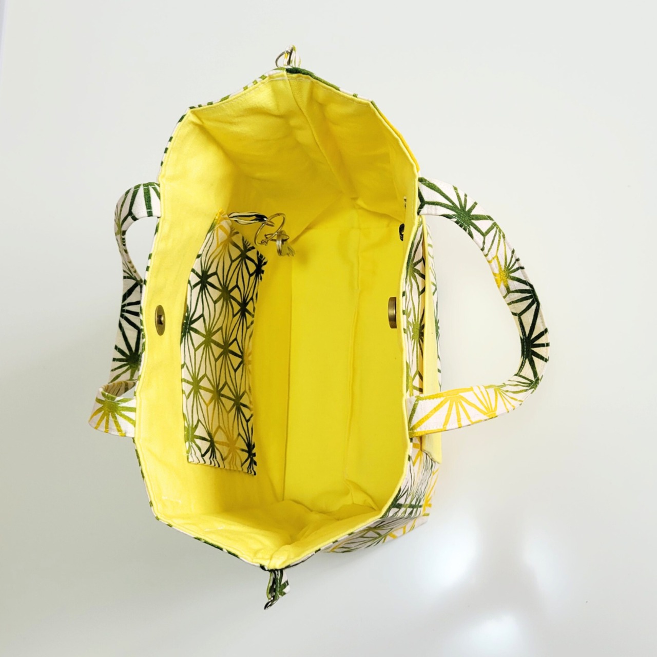 麻の葉（新緑色）×黄の画像07