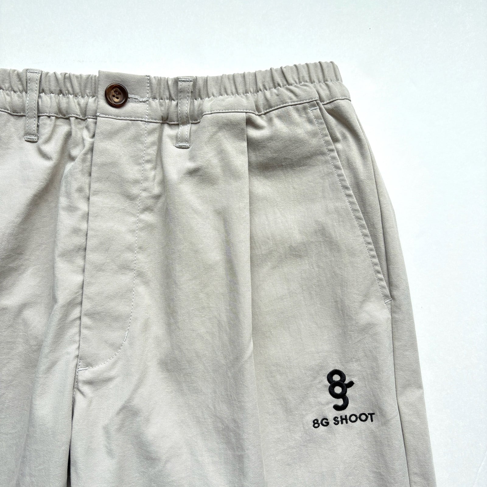 ONE TUCK STRETCH PANTS -IVORY- | 8G SHOOT WEBSTORE