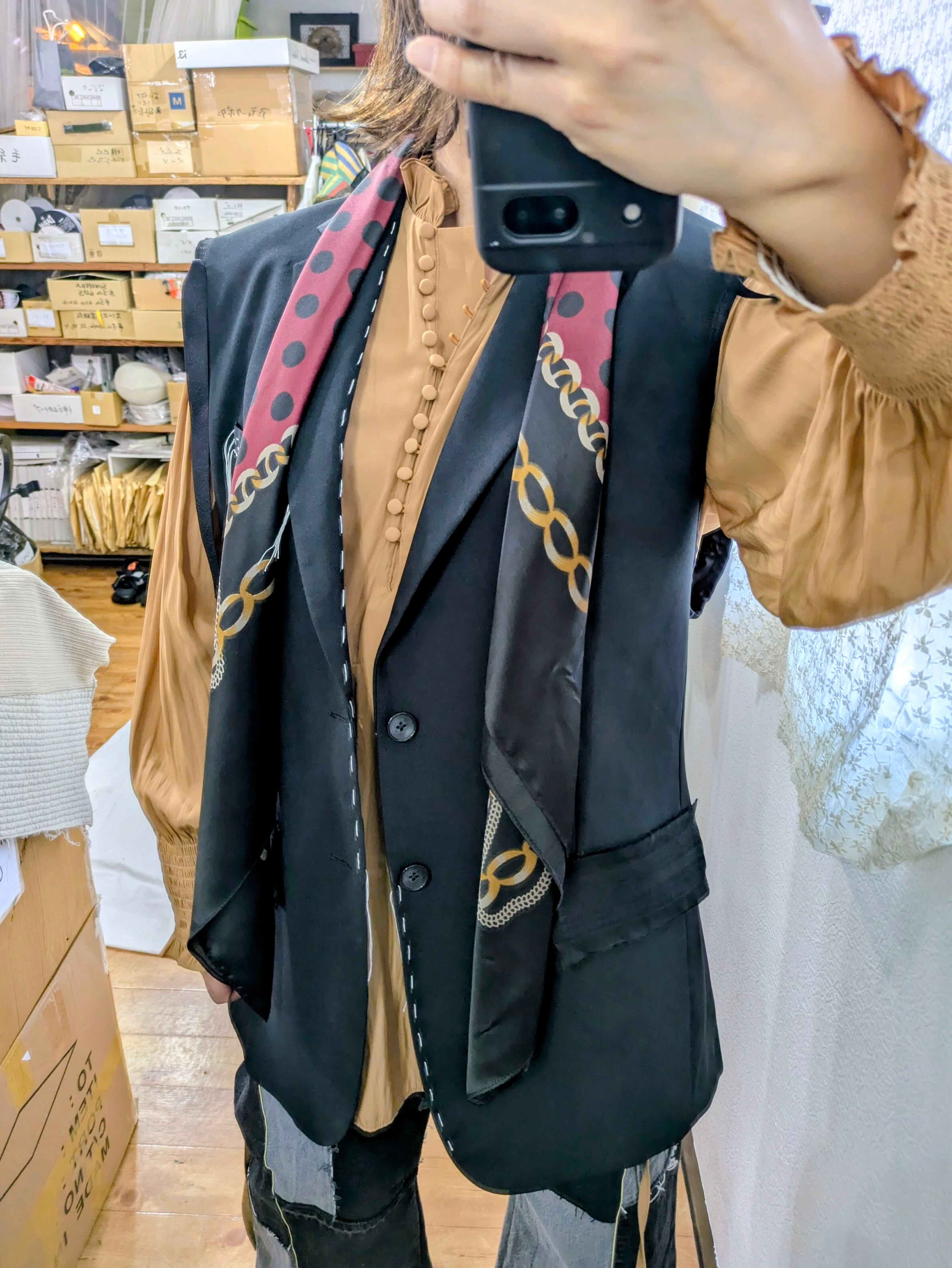 rehersailリバースオール　バックレースアップライナージャケット rehersailリバースオール バックレースアップライナージャケット