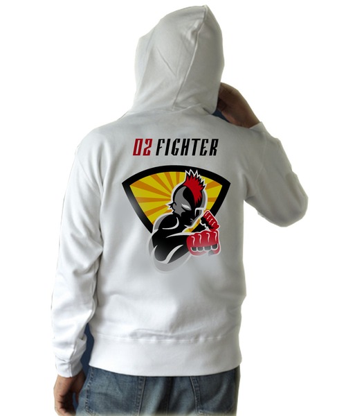 02☆FIGHTER （オツ☆ファイター）ジップパーカー