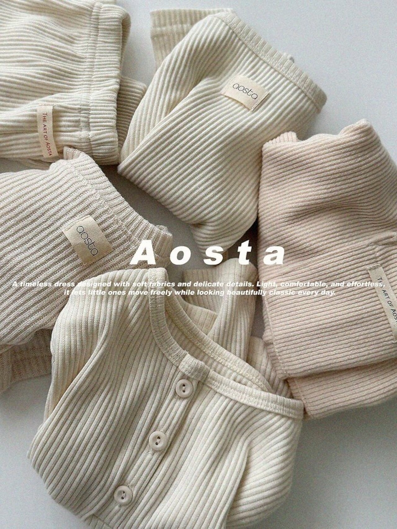 韓国子供服 / 26Autumn / Aosta / バターTシャツ / 秋服 *S~XXL*