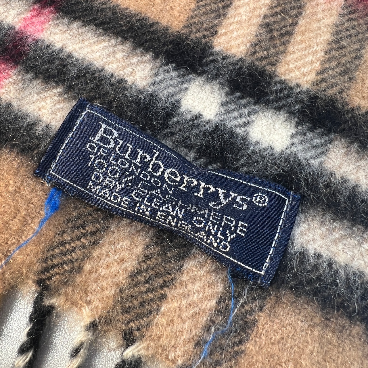 BURBERRY バーバリーノバチェック柄 タグ付き カシミヤ  ベージュ A-10230