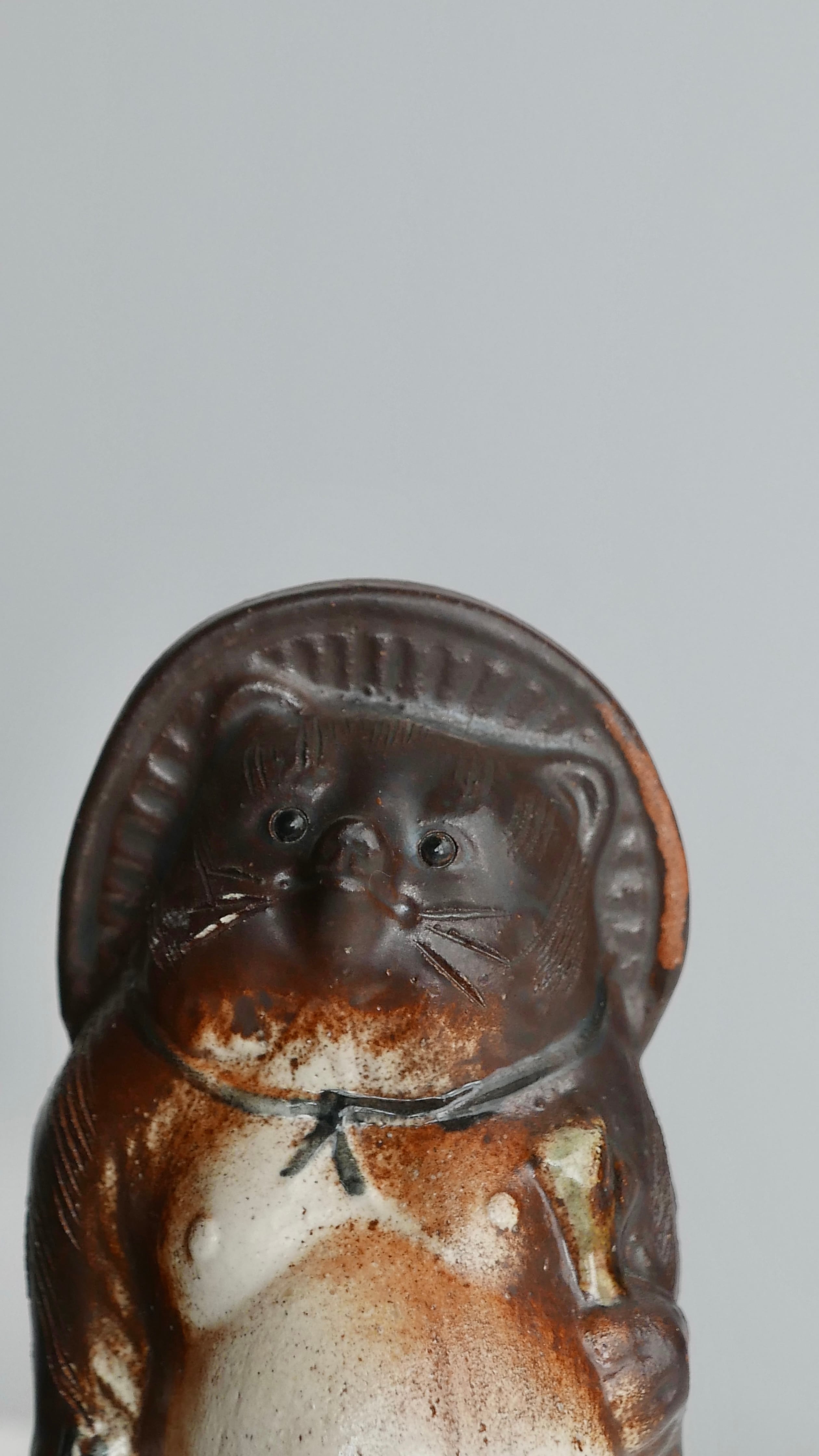 old japan tanuki object , innocent eyes