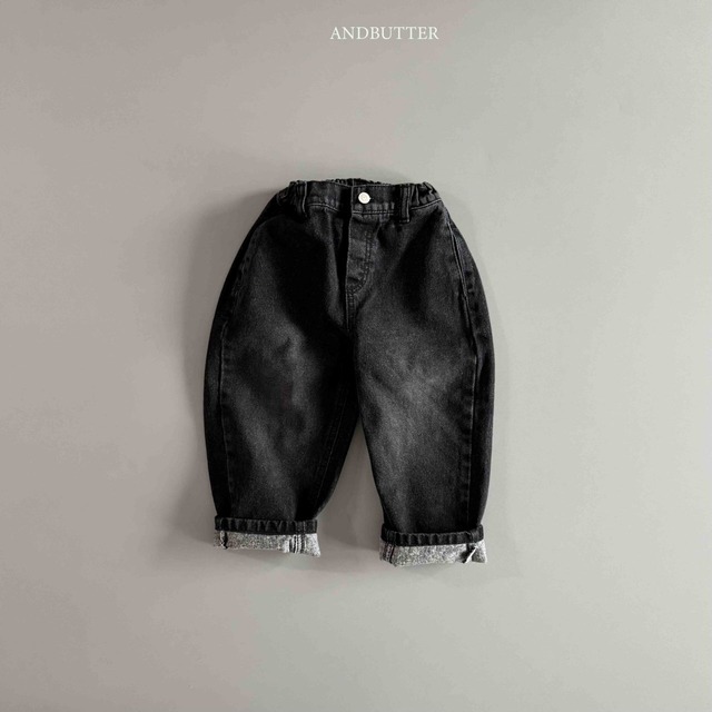 【予約商品】andbutter / Modern Curved denim pants