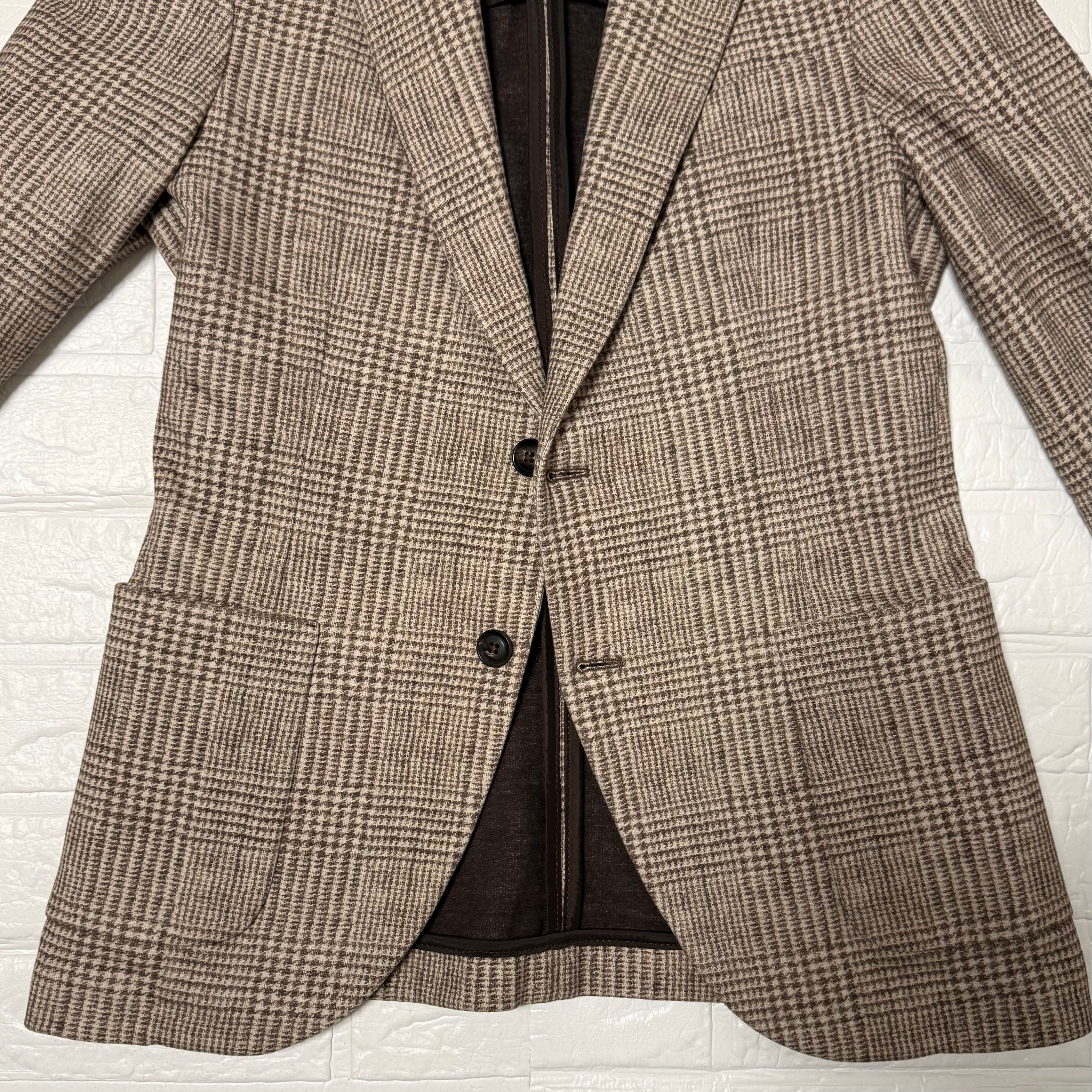 CIRCOLO 1901 グレンチェック コットン ジャージージャケット