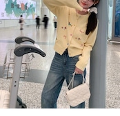 アニマル刺繍カーディガン