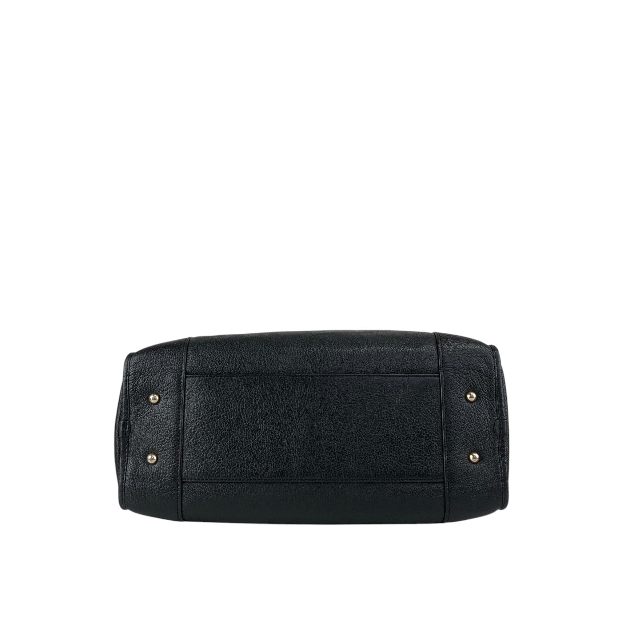 LOEWE ロエベ ハンドバッグ ブラック アナグラム レザー ミニボストン