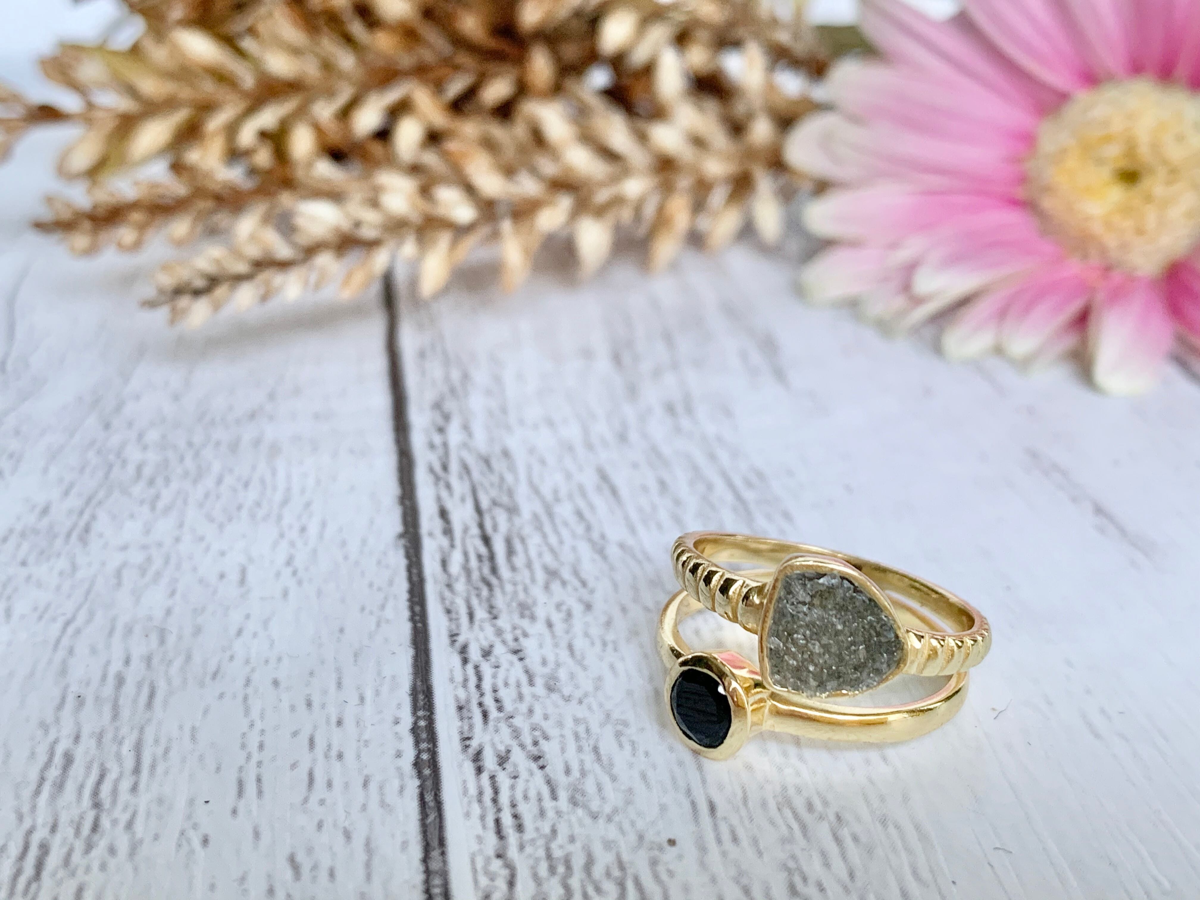 トルコ天然石リングG