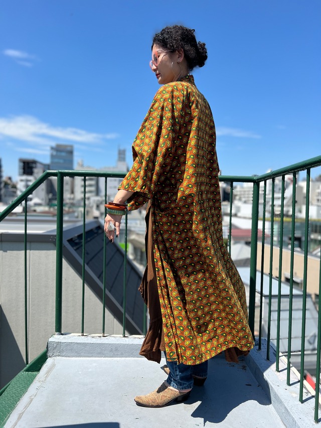 Vintage African cotton long gown