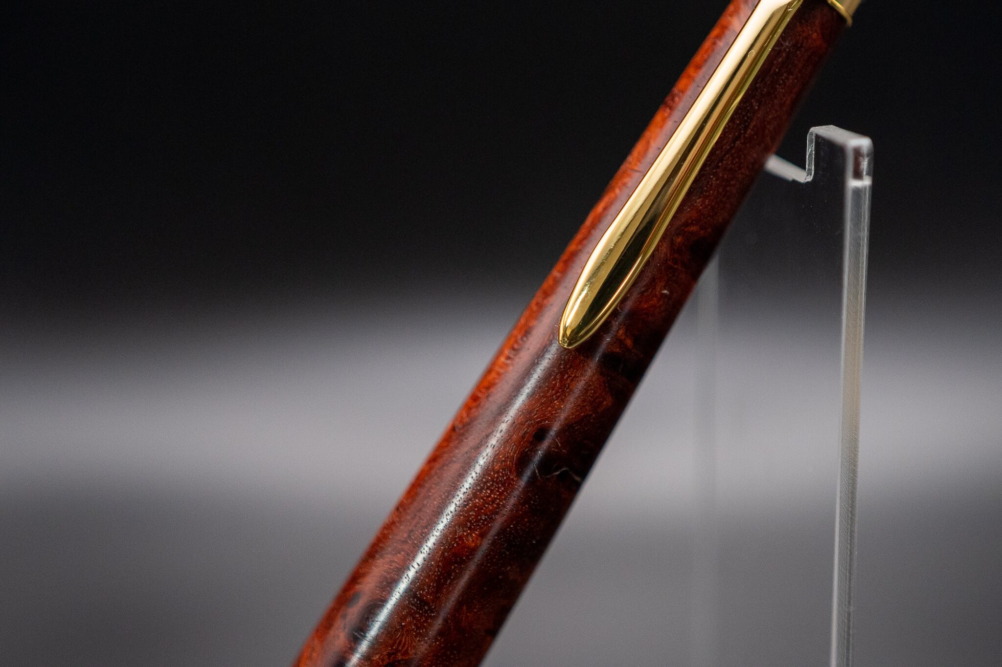 【朱色の銘木】 本花梨こぶ杢 特上 gold MP