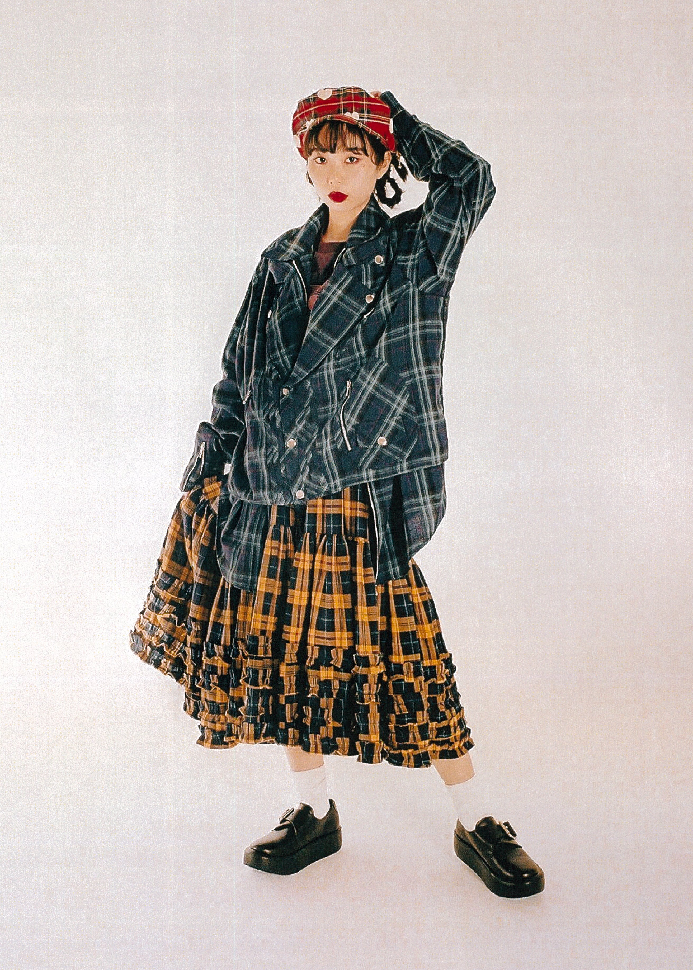 吊りリボンスカート YELLOW | HEIHEI｜フレアスカート 