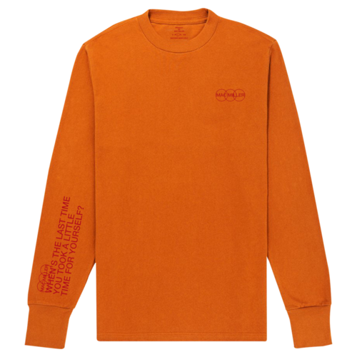 MAC MILLER マックミラー TAKE A LITTLE TIME ORANGE LONG SLEEVE