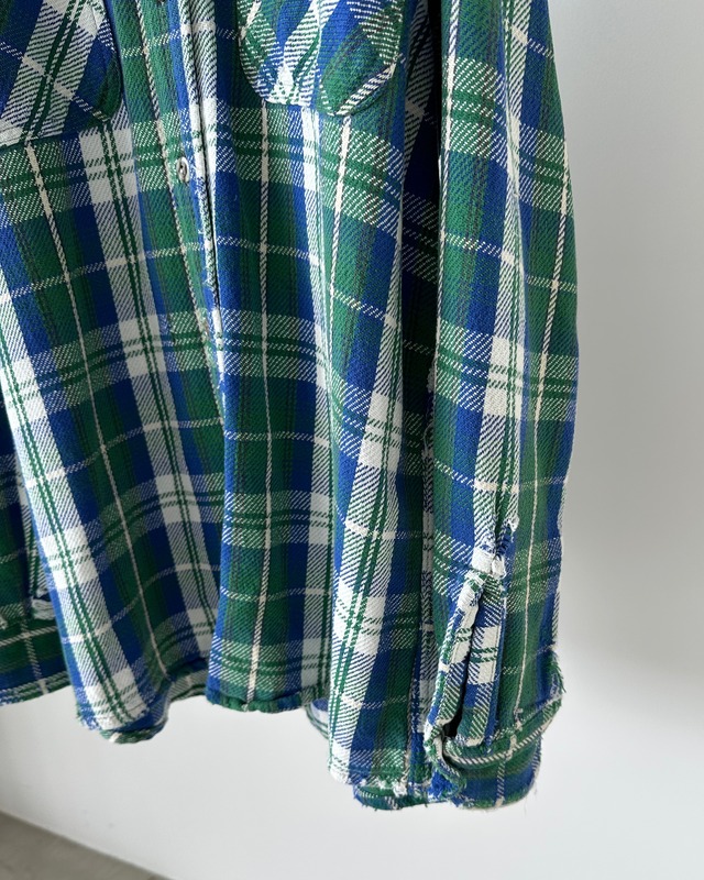 -St John's Bay- Vintage 80s L Flannel Check Shirt