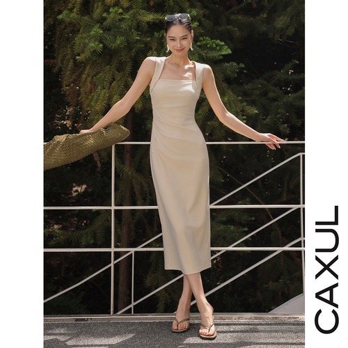 Square Neck Slim Dress