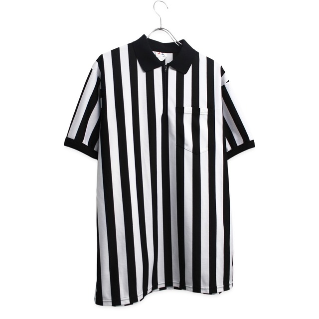 "magestic" 90's Referee half-zip polo shirt