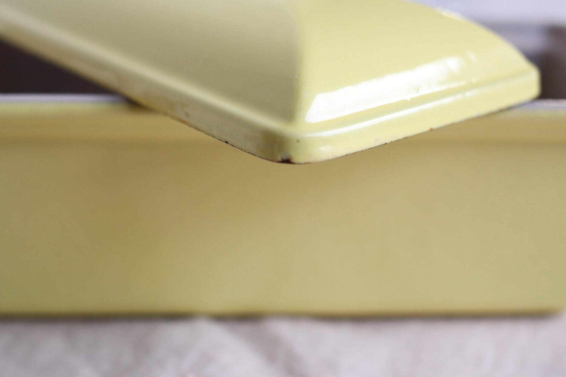 フランス ヴィンテージ ル・クルーゼ Le Creuset テリーヌ 黄色 サイズ