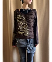 MADE IN ITALY artistic stretch tops-4488-1