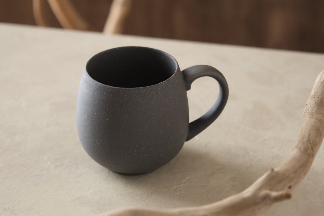 #再生備前シリーズ マグカップ グレイカラー