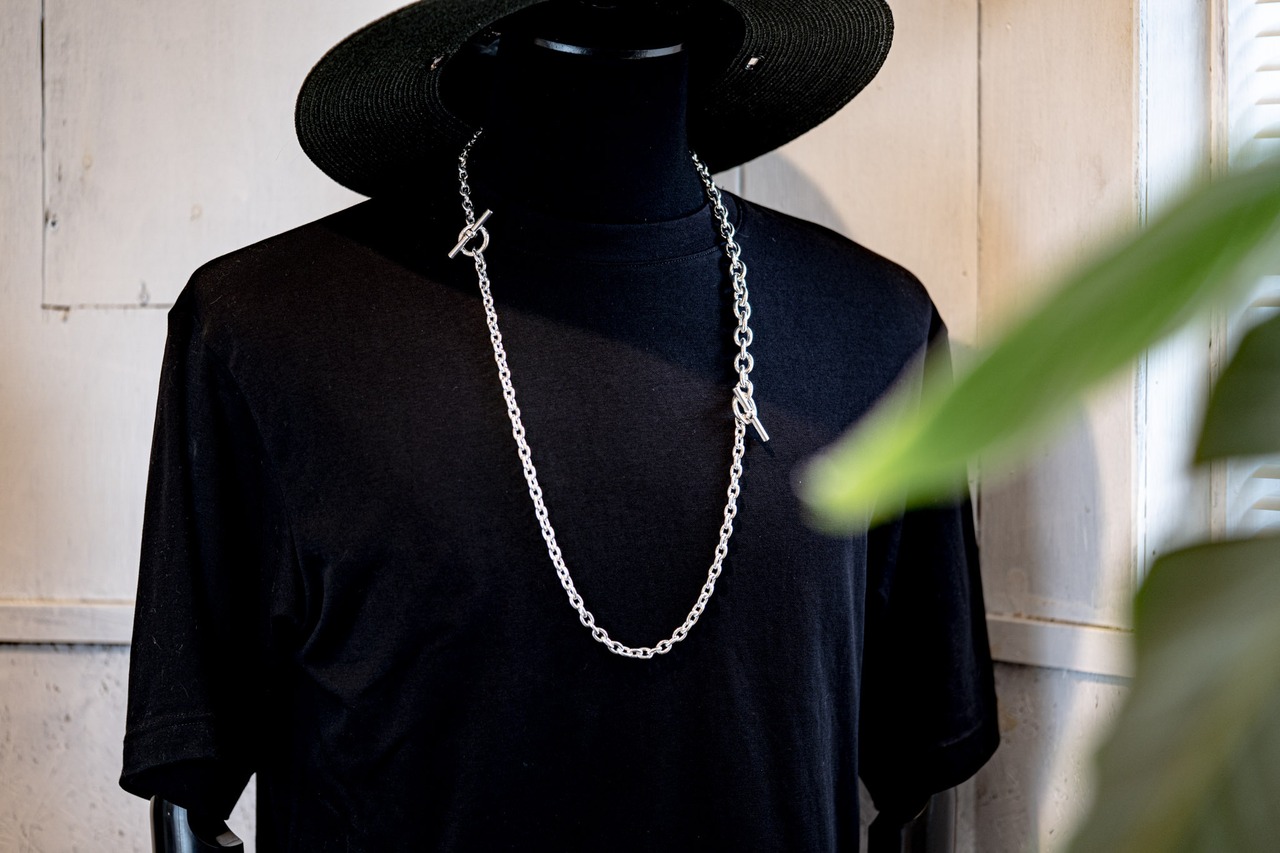 C-028 Hook connect necklace gradually 45cm