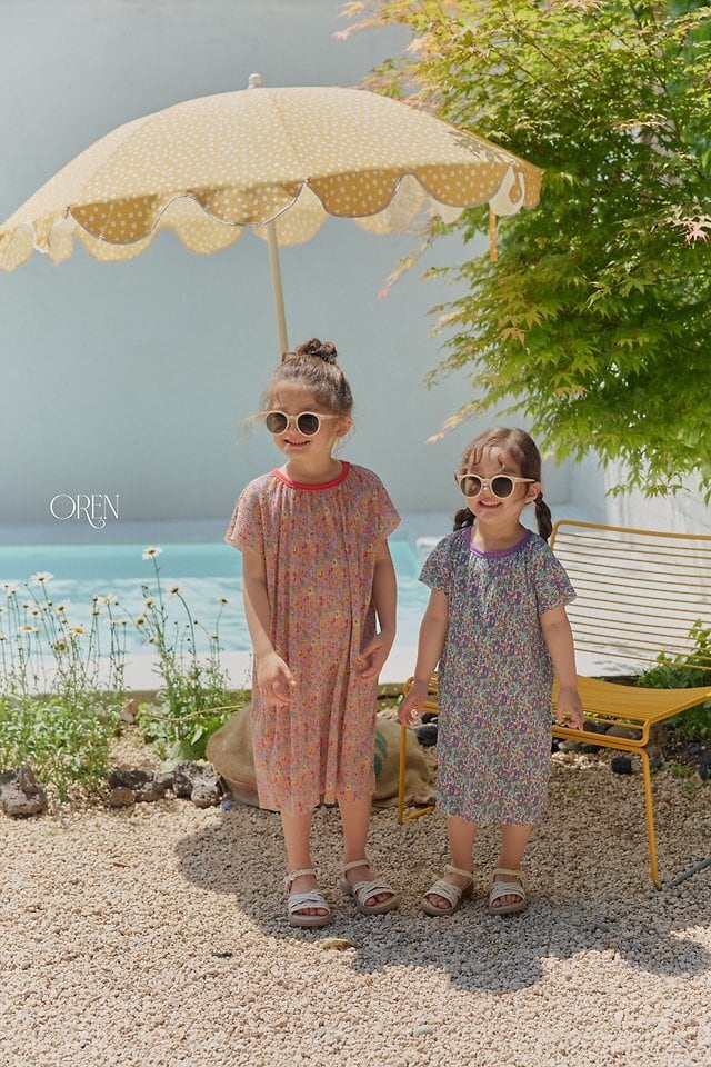 予約】OREN*Rosie pleats dress 韓国子供服 ベビーワンピース キッズ
