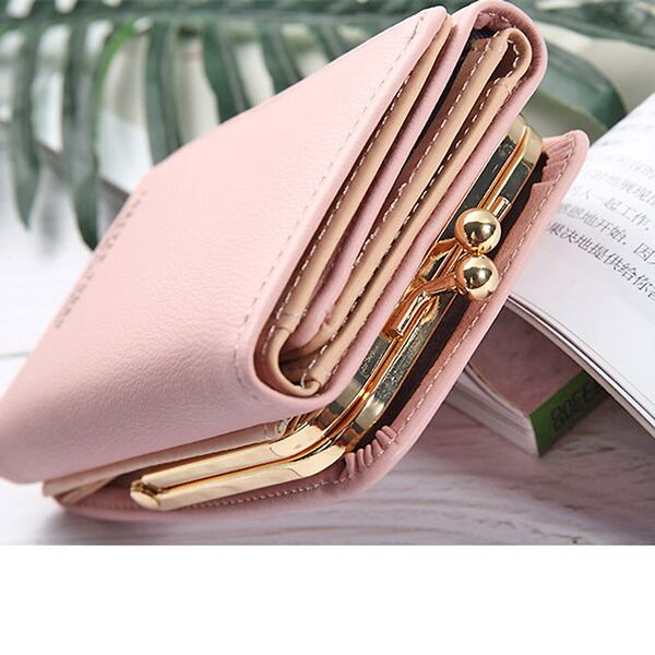 ミニ財布 レディース がま口 ブルー プチプラ 三つ折り みつおり みつ折 ニつ折り ２つ折り かわいい 安い ブランド コンパクト 財布 小さい 小さめ ショートウォレット 可愛い 手のひらサイズ ミニマル ミニマム ミニマリスト 小銭入れ カード コインケース ウォレット