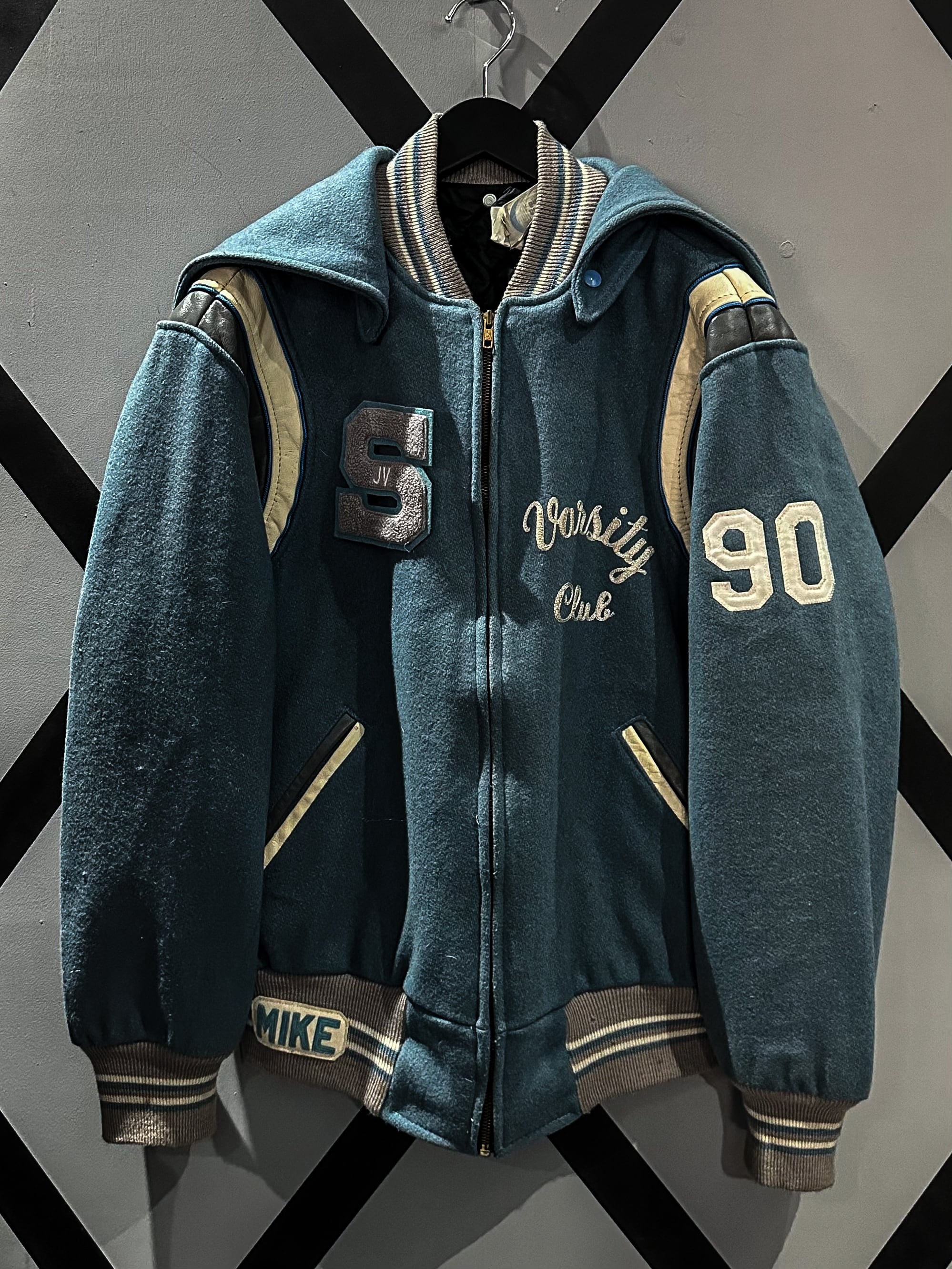 X VINTAGE】Patch × Embroidery Design Vintage Loose Sailor Collar 