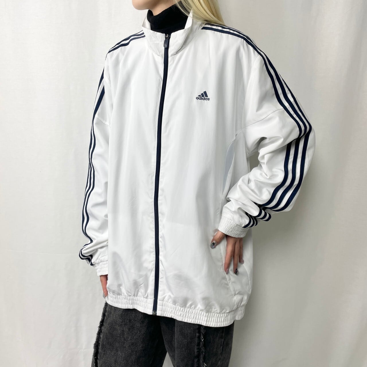 XLサイズ 希少美品 adidas アディダス トラックジャケット ジャージ 黒