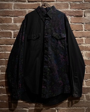 【Caka act3】“Wrangler” Flower Switching Western Detail Vintage L/S Shirt