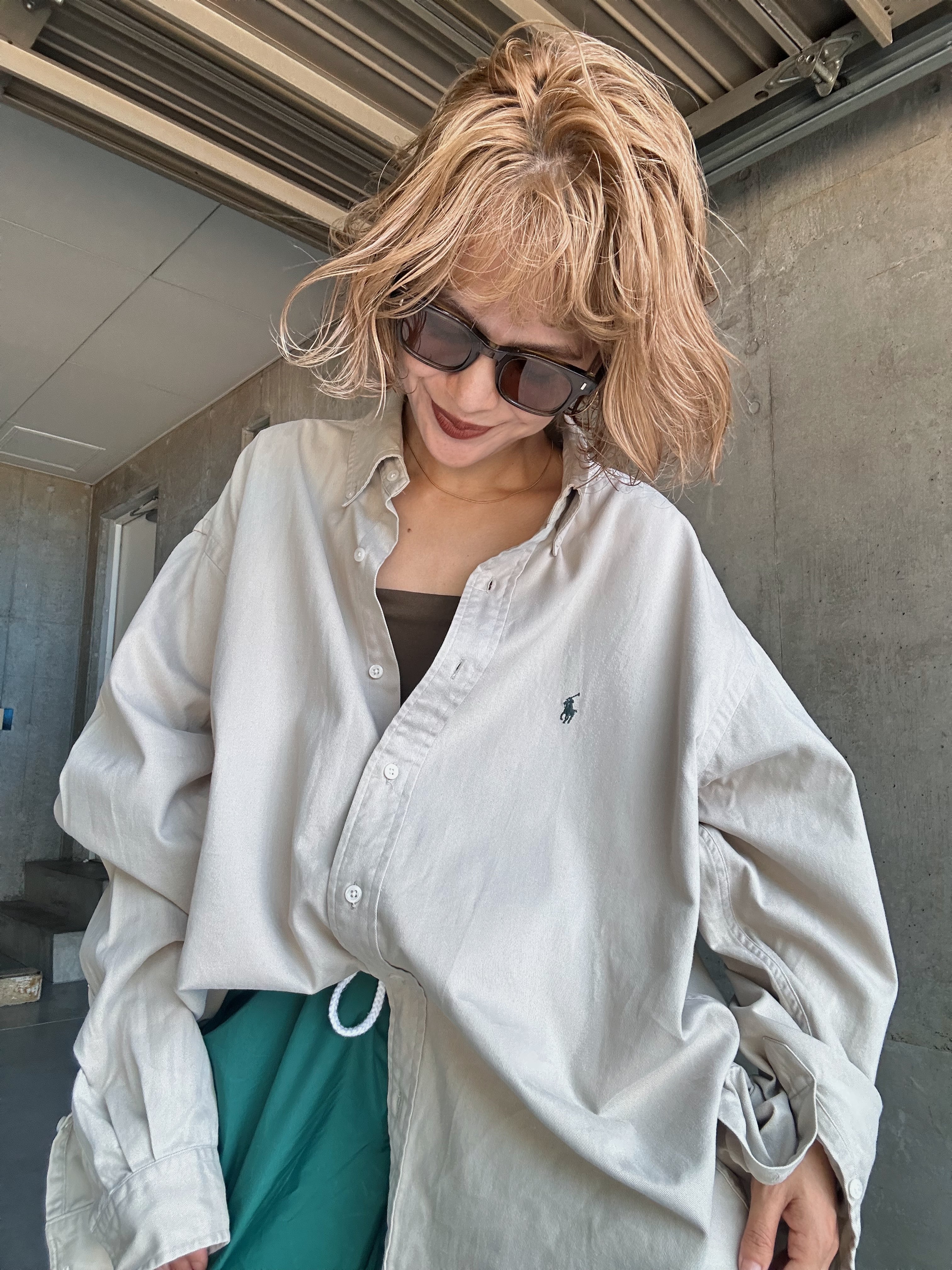 (SH1240)Ralph Lauren “BLAIRE” cotton BD shirt