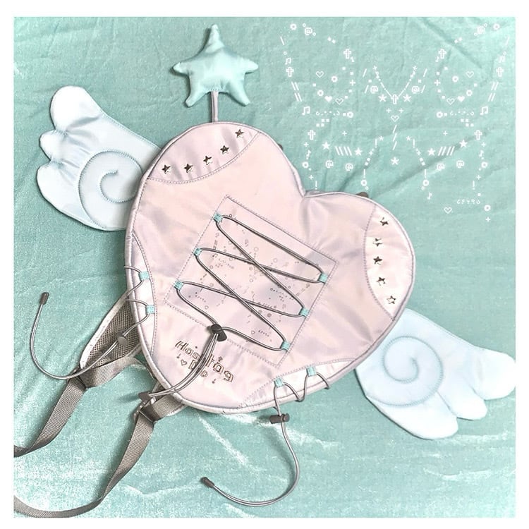 Hashtag DDD] Dream Heart Angel Wings Bag | BYORI