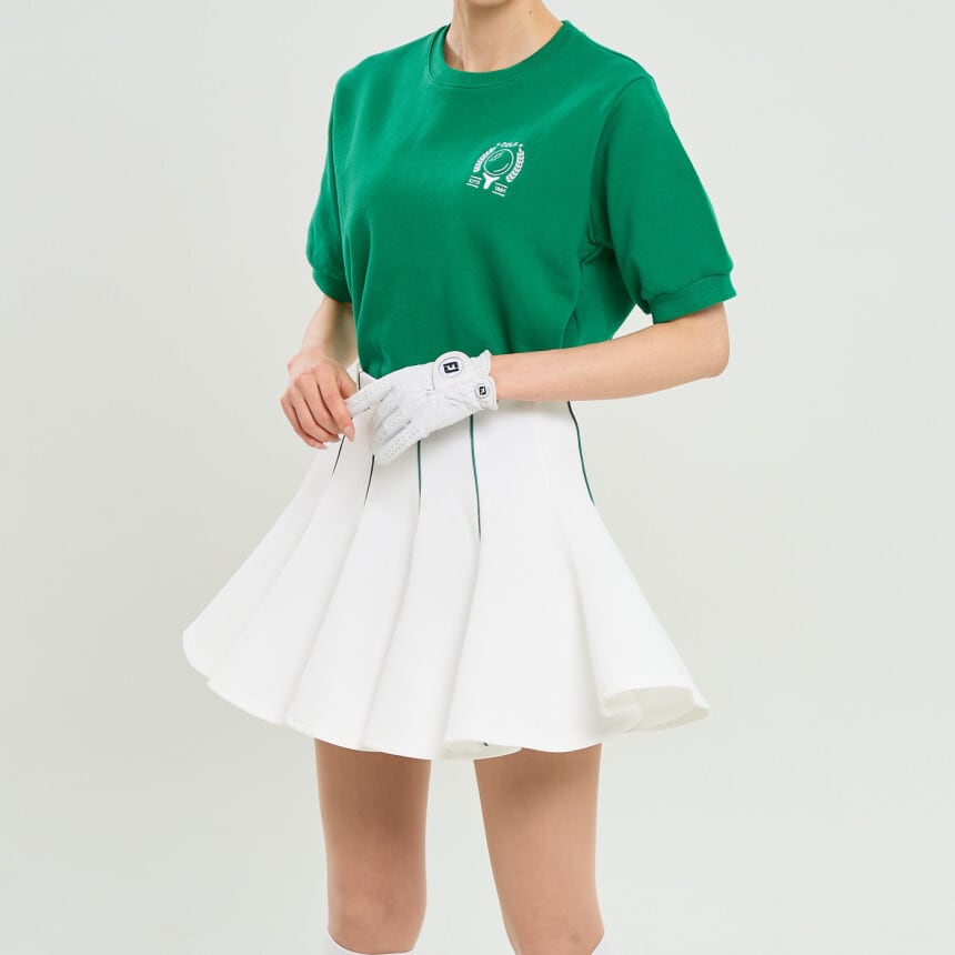 <新品未使用>CPG GOLF フレアメッシュレイヤードスコート GREEN 新品未使用>CPG GOLF フレアメッシュレイヤードスコート GREEN